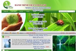 Mẫu website Hành trình Việt Nam xanh demo 1-TYC