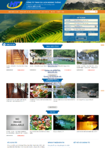 Mẫu website du lịch Hoàng Thắng – TU