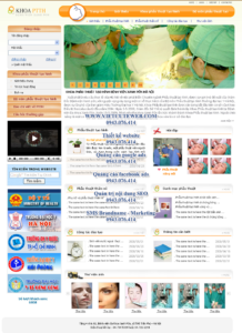Mẫu website Khoa phẫu thuật tạo hình Xanh Pon-TYC