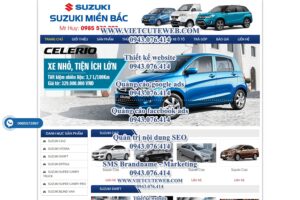 Mẫu website Suzuki miền bắc- TU