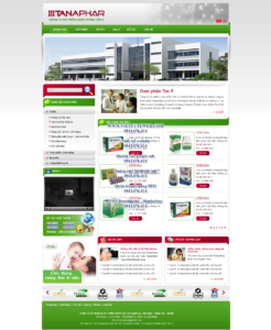 Mẫu website Tân Á Phar-TYC
