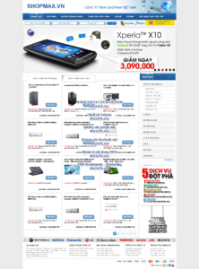 Mẫu website ShopMax-TYC