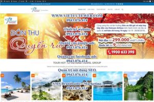 Mẫu website Viet Nam Travel Group- TU