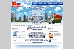 Mẫu website Bê tông Việt Nga-TYC