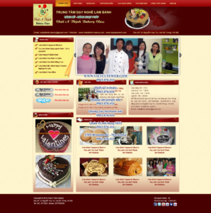 Mẫu website Dạy làm bánh demo 2-TYC