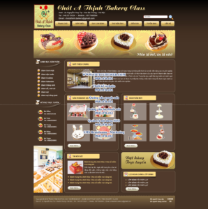 Mẫu website Bánh ngọt-TYC