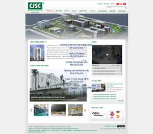 Mẫu website Bất động sản CJSC-TYC