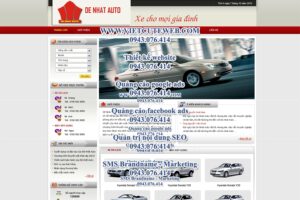 Mẫu website Đệ Nhất Auto -TYC