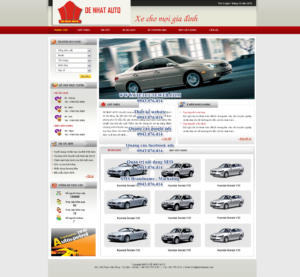 Mẫu website Đệ Nhất Auto -TYC