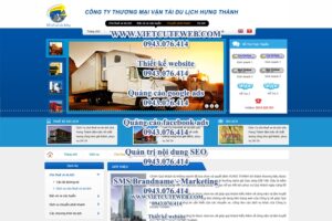 Mẫu website Du lịch Hưng Thành demo 1-TYC