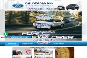 Mẫu website Đại lý Ford Mỹ Đình – TU