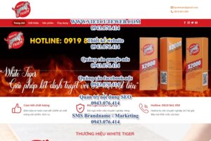 Mẫu website Keo dán White Tiger-TU