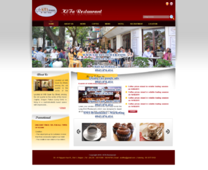 Mẫu website KiTa Restaurant-TYC