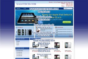 Mẫu website XaLotech-TYC